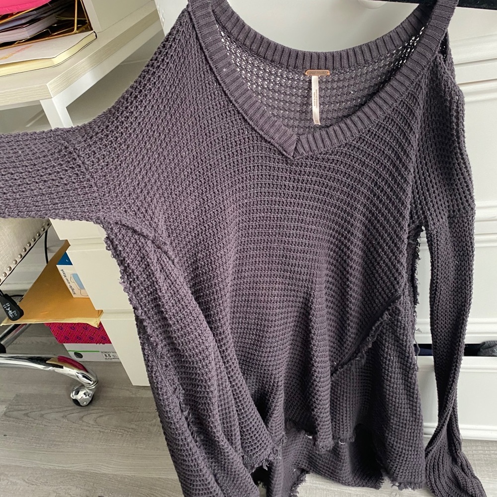 Oversized black free people sweater, vintage